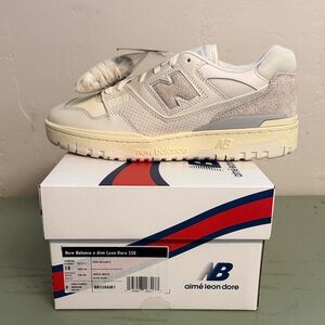 Aime Leon Dore ALD New Balance White 550 Sneakers